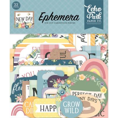 Echo Park New Day Die Cuts - Ephemera